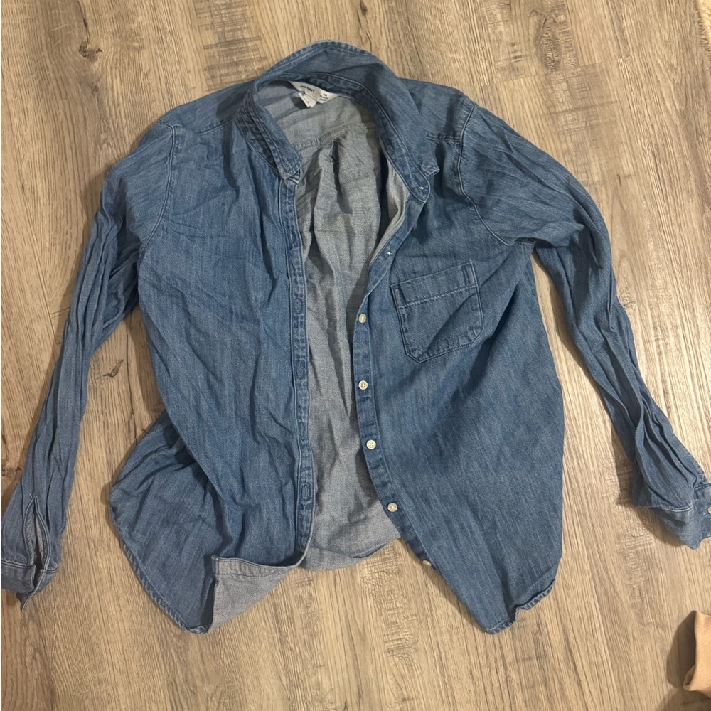 Old Navy Denim Shirt Button Up